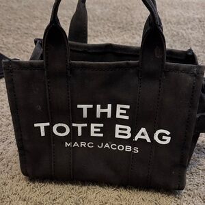 Marc Jacobs Black Tote with White Lettering